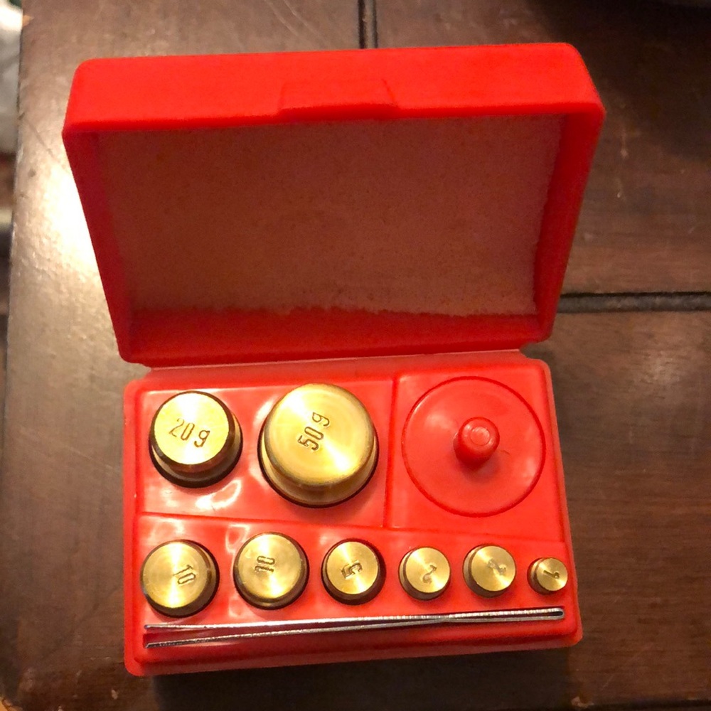 Ohaus Brass weight system